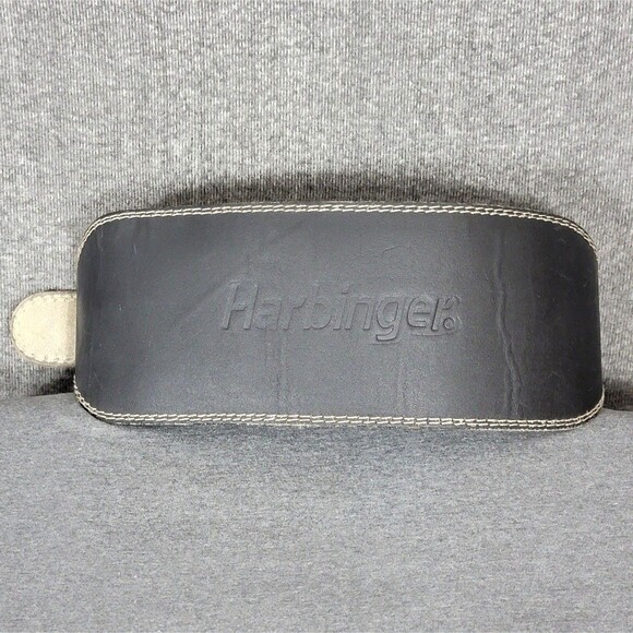 Harbinger Weight Lifting Belt Size Large Padded Leather Contoured 6" Heavy Duty - Picture 1 of 5